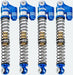 Powerhobby SCX24771 Blue 58mm Long Travel Shocks for SCX24 Jeep or Bronco