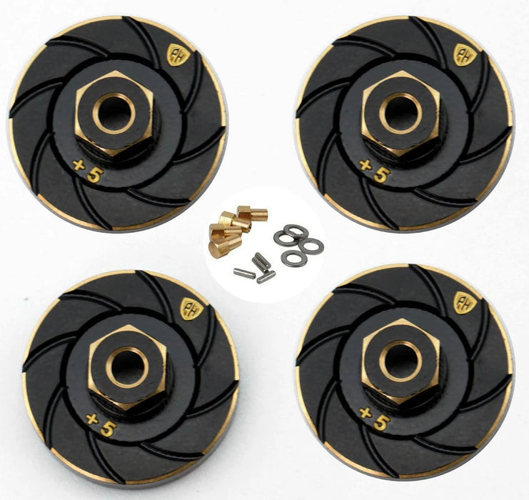 Powerhobby SCX2482 7mm Brass Counterweight Wheel Hub Weights Adapter for SCX24