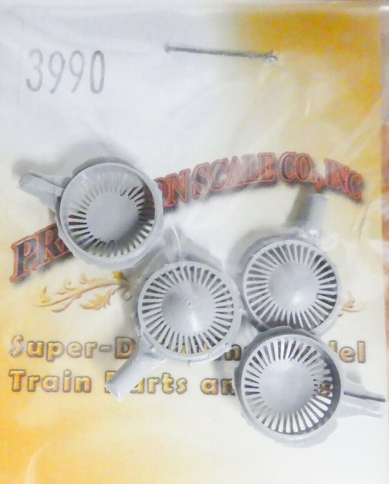 Precision Scale Co. 3990 HO Scale 36" 1st Gen EMD Fans (4 Pack)