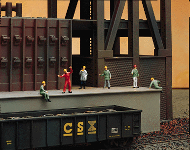Preiser 1010066 HO Scale Steel Mill Loading Crew Figures (6 Pack) - NOS