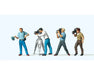 Preiser 10421 HO Scale Film Crew Figures (4 Pack)