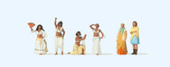 Preiser 24769 HO Scale Oriental Dancers Figures (6 Pack)