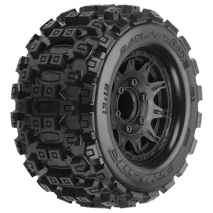 Pro-Line 10125-10 Badlands MX28 2.8 Tires Mounted on Raid Wheels Fits 2WD or 4x4 Stampede
