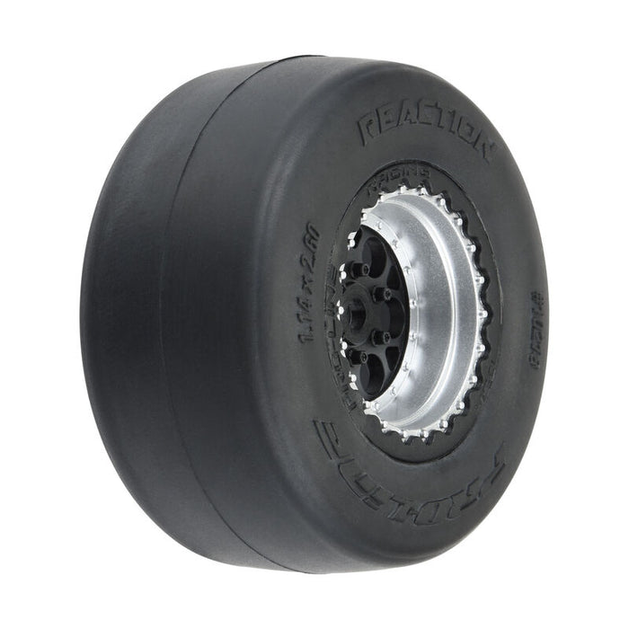 Pro-Line 1021810 Reaction Rr Tires Mounted Slicks for 1/16 Drag Car