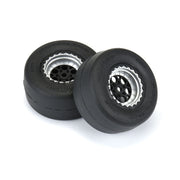 Pro-Line 1021810 Reaction Rr Tires Mounted Slicks for 1/16 Drag Car