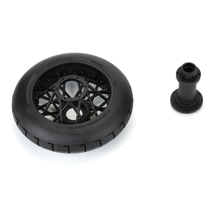 Pro-Line 10223-10 Supermoto Rear Tire on Wheel for PROMOTO-MX