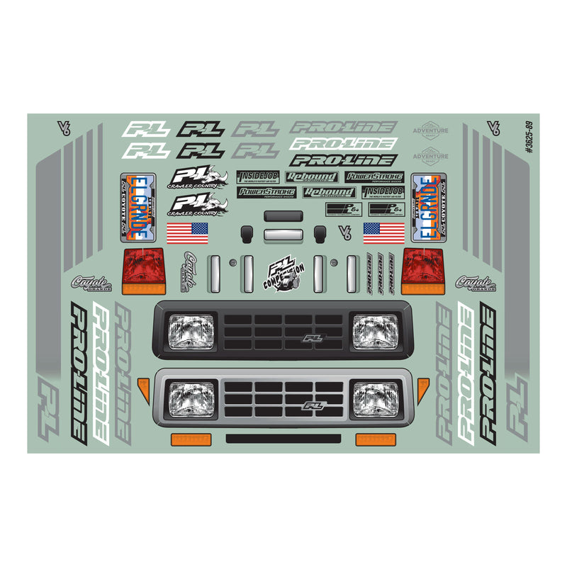 Pro-Line 3625-00 Coyote Grande Clear Body for 12.3 Wheelbase