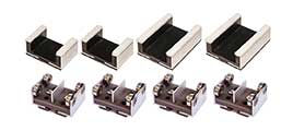 Proses by Bachmann 39031 O Scale 2 or 3 Rail Rollers and Drive Wheel Cleaners (4 Each)