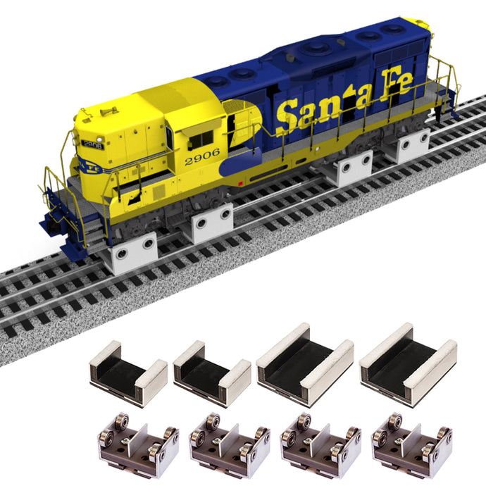 Proses by Bachmann 39031 O Scale 2 or 3 Rail Rollers and Drive Wheel Cleaners (4 Each)