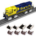 Proses by Bachmann 39031 O Scale 2 or 3 Rail Rollers and Drive Wheel Cleaners (4 Each)