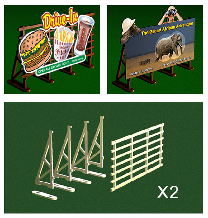 Proses by Bachmann 39111 O Scale Billboard Kit (2 Pack)