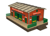 Proses by Bachmann 39120 O Gauge Warehouse with Motorized Doors Laser-Cut Kit