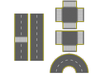 Proses by Bachmann 39124 HO Scale Asphalt Road Set