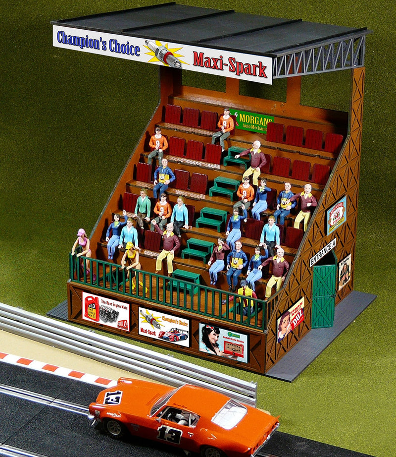 Proses by Bachmann 39205 Slot Car Retro Grandstand Laser-Cut Kit
