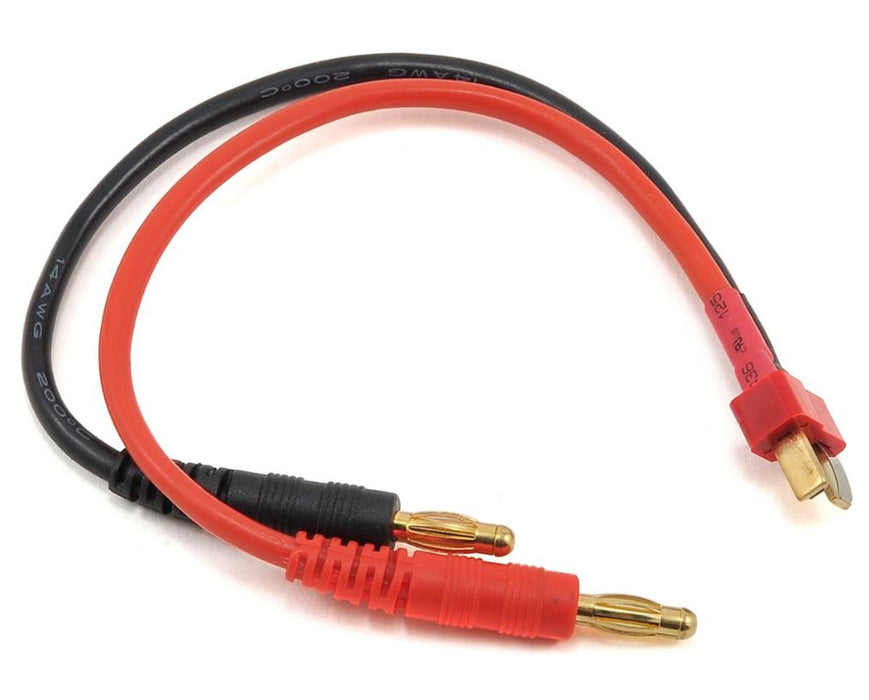 ProTek RC 5216 T-Style Male to 4mm Banana Plug Charge Lead Adapter