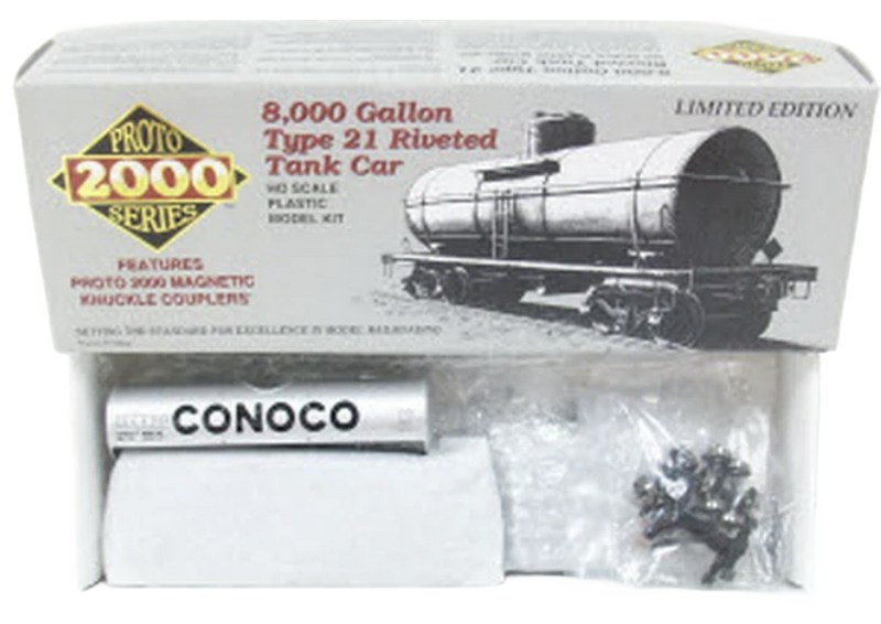Proto 2000 21755 HO Scale 8,000 Gallon Tank Car Kit Conoco CONX - NOS