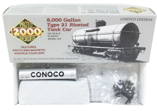 Proto 2000 21755 HO Scale 8,000 Gallon Tank Car Kit Conoco CONX - NOS