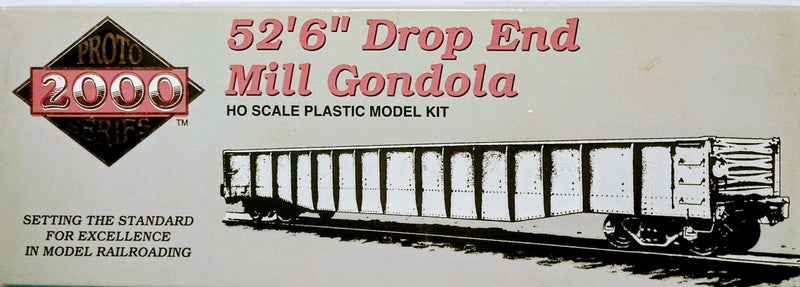Proto 2000 8474 HO Scale 52'6" Drop End Mill Gondola Kit Patapsco and Back Rivers PB&R 172 - NOS