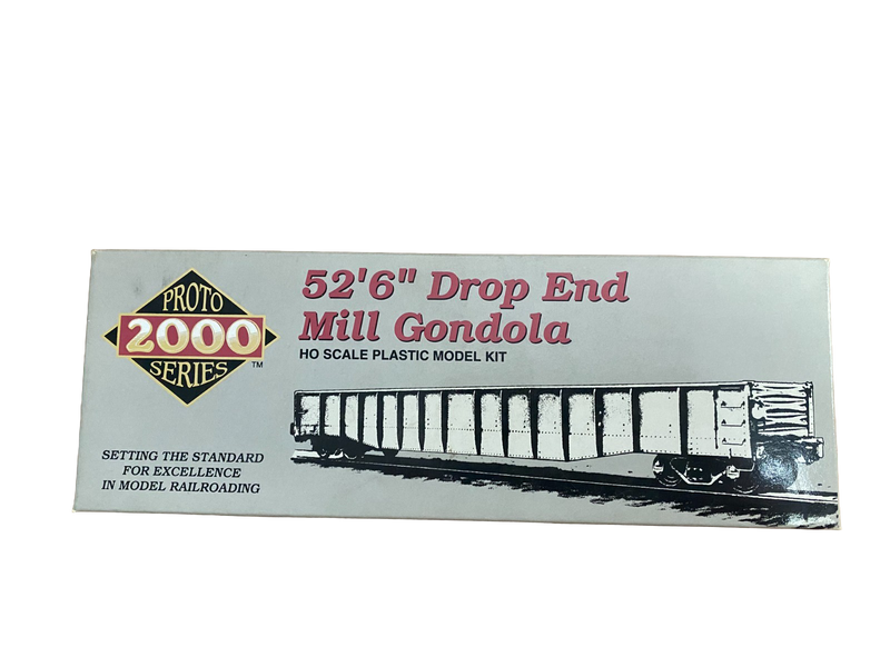 Proto 2000 920-21034 HO Scale 52'6" Drop End Mill Gondola Kit Burlington CB&Q 82179 - NOS