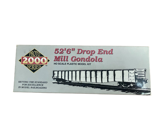 Proto 2000 920-21034 HO Scale 52'6" Drop End Mill Gondola Kit Burlington CB&Q 82179 - NOS