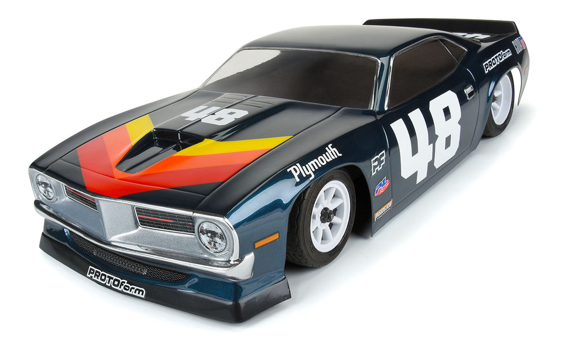 PROTOForm 159400 1/10 Plymouth Barracuda Clear Body for VTA Car