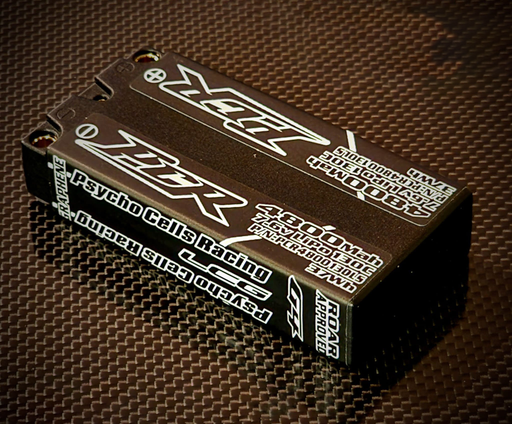 Psycho Cells Racing PCR4800130S 4800mAh 2S 7.6V Hardcase Shorty LCG LiPo 5mm Bullets