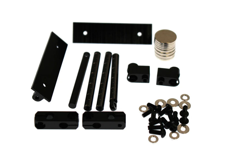Racers Edge 1032 Aluminum Magnetic Body Mount Set for 1/10 Drift Cars (Full Post) Black