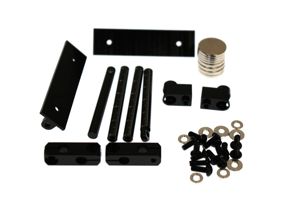 Racers Edge 1032 Aluminum Magnetic Body Mount Set for 1/10 Drift Cars (Full Post) Black