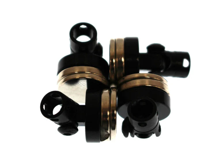 Racers Edge 1033 Aluminum Magnetic Body Mount Set for 1/10 Drift Cars (Existing Post Adapter) Black