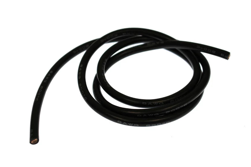 Racers Edge 1210 8 Gauge Silicone Wire - 3' Black