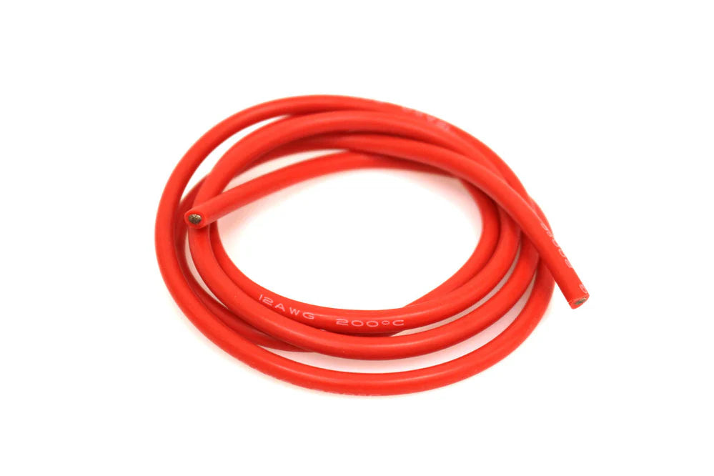 Racers Edge 1215 12 Gauge Silicone Wire - 3' Red