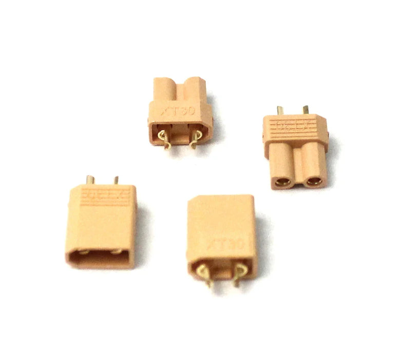 Racers Edge 1635 XT30 Connectors (2 Pairs)