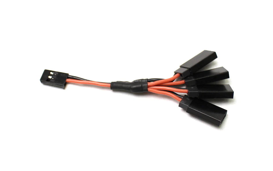 Racers Edge 1656 Universal RX Power Splitter Female Servo x 4