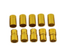 Racers Edge 1668 8mm Gold Plated Banana Plugs, Male & Female (5 Pair)