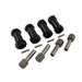 Racers Edge 1952 Black 25mm Wheel Hex Extension Adaptors (4 Pack)