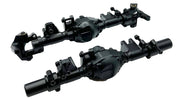 Racers Edge 1970BK Black Aluminum Axle Housing Set (Front & Rear) for CEN Ford F-450 Trucks