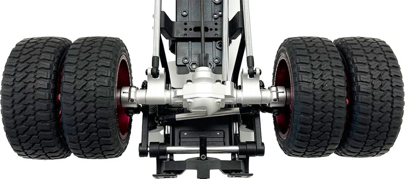Racers Edge 1970S Silver Aluminum Axle Housing Set (Front & Rear) for CEN Ford F-450 Trucks