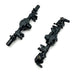 Racers Edge 1971BK Black Aluminum Axle Housing Set, Front & Rear, for CEN Ford F-250 Trucks