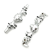 Racers Edge 1971S Silver Aluminum Axle Housing Set, Front & Rear, for CEN Ford F-250 Trucks