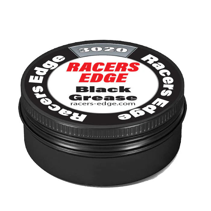 Racers Edge 3020 Black Grease (8ml) in Black Aluminum Tin with Screw On Lid