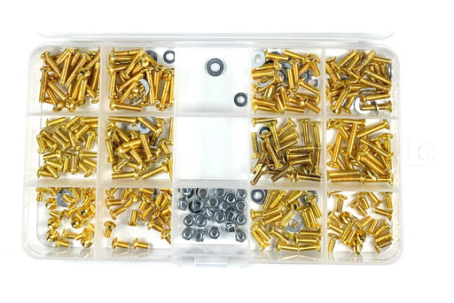 Racers Edge 3119 High Stainless Steel Screw Assortment Box for 1/10 RC Car (330 Pieces)