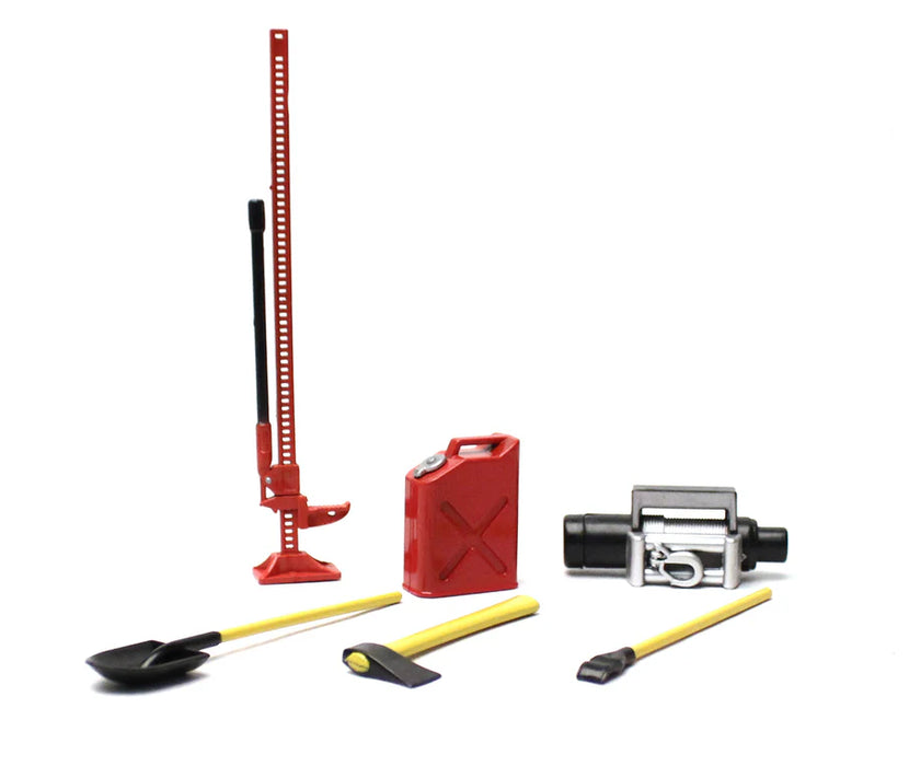 Racers Edge 3400R 1/10 Scaler Accessory Set (8 Pieces) - Red