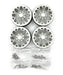 Racers Edge 3462 1.9 Aluminum Beadlock Rims (4 Pieces) Y Pattern, Silver
