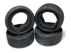 Racers Edge 3472 1/10 On Road Black Series Rubber Pull Tires Wave Line 65x26mm (4 Pieces)