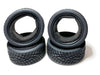 Racers Edge 3473 1/10 On Road Black Series Rubber Pull Tires Cross Line 65x26mm (4 Pieces)
