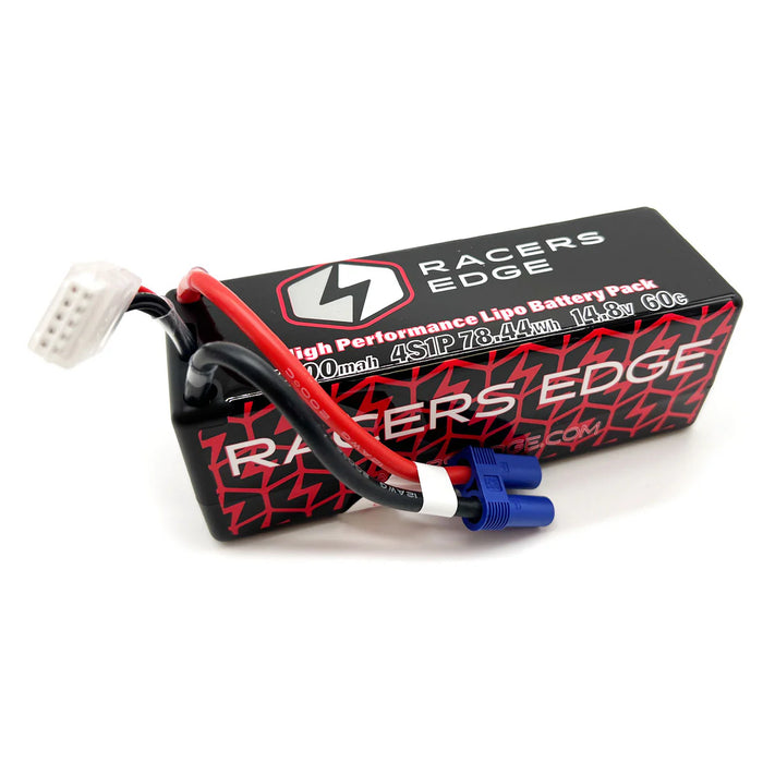 Racers Edge 5300mAh 4S 14.8V 60C Hard Case Lipo Battery with EC5 Connector
