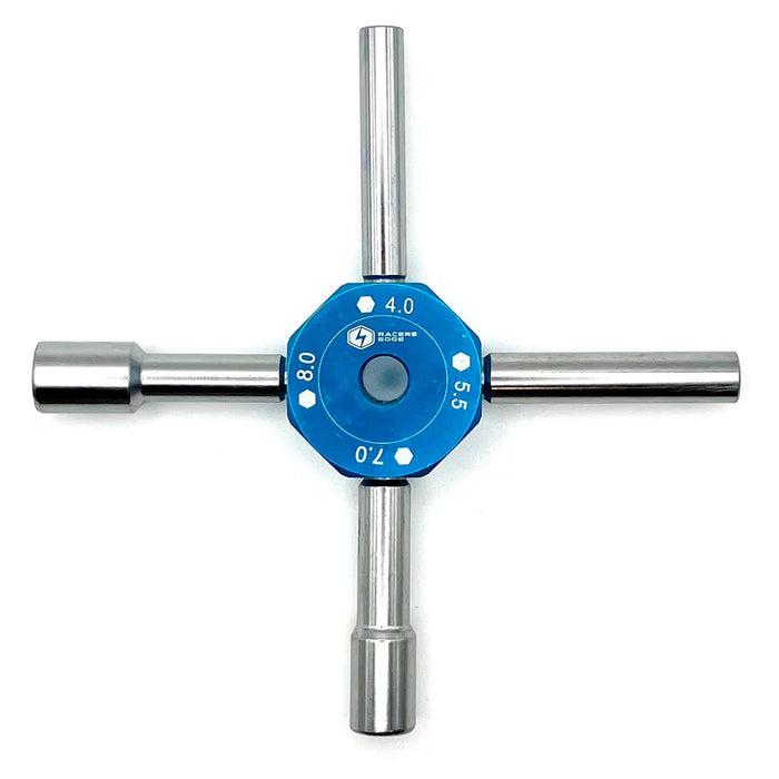 Racers Edge 7095BL Blue 4-in-1 Multi Wrench 4mm/5.5mm/7mm/8mm