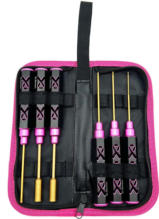 Racers Edge 7230 Limited Edition Breast Cancer Awareness Tool Set for RC Cars and Trucks