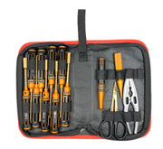 Racers Edge 7752 Large Handle Metric 13 Piece Deluxe Tool Set, Black Gold, with Premium Bag