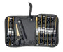 Racers Edge 7753 Honeycomb Handle 14 Piece Premium Tool Set, Black, with Carry Case